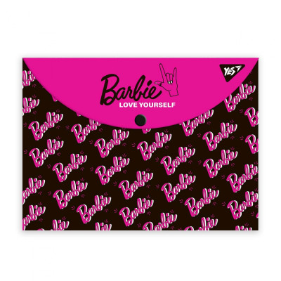 Папка - конверт Yes на кнопке А4 Barbie (492002) Винница - изображение 1