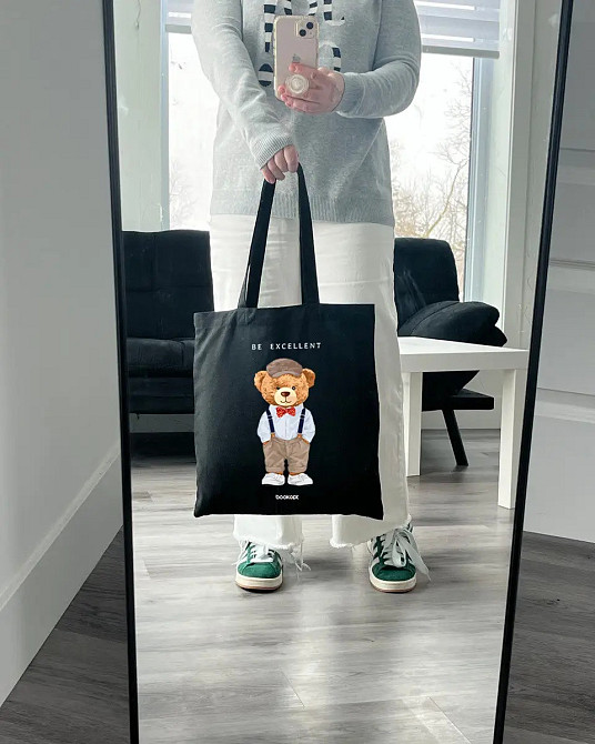 Екошопер BookOpt ВК4057 Teddy Bear (Be Excellent) чорний Луцк - изображение 7