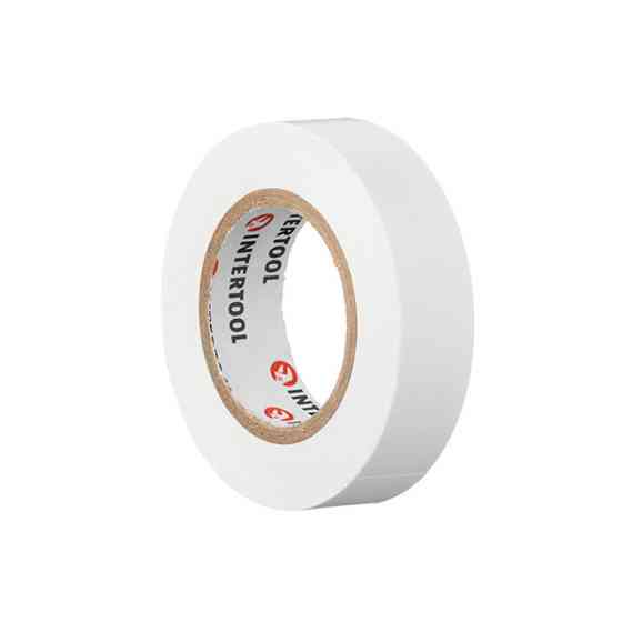 Стрічка ізоляційна 0.15мм*17мм*15м біла INTERTOOL IT-0043 Киев