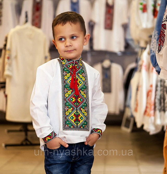 Вишиванка для хлопчика "Ярослав" жовто-зелено-червона Кривий Ріг - фото 1