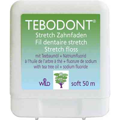 Зубная нить Dr. Wild Tebodont-F с маcлом чайного дерева и фторидом 50 м (7611841350006) Винница