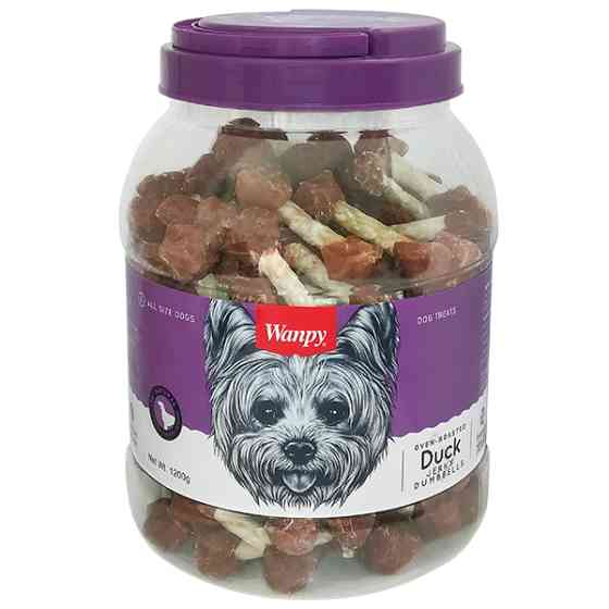 Wanpy Duck Jerky Dumbbells ВАНПИ КОСТЬ-ГАНТЕЛЬ С ВЯЛЕНОЙ УТКОЙ лакомство для собак Киев