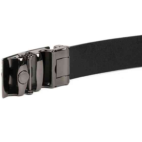 Ремень с автоматической пряжкой с узором Vintage 20251 Черный Киев