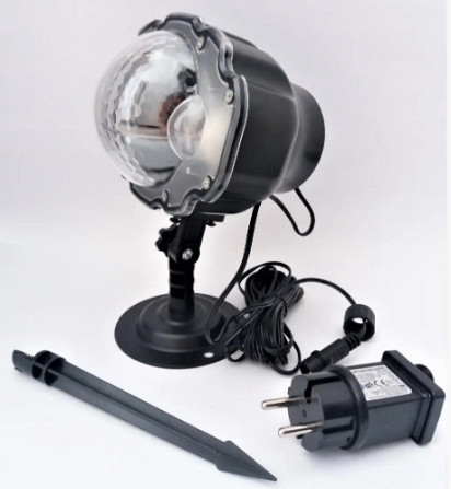 Лазер диско проектор уличный WL-809 Snow Flower Lamp (4 цвета) 1 режим Винница - изображение 9