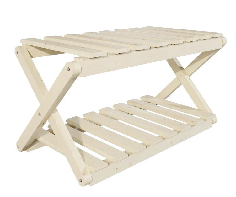 Етажерка для лазні, сауни "Бардере 2х60" бланже Миколаїв - фото 1