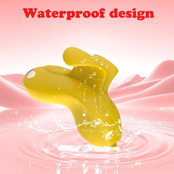 Клітеральний смарт-вібратор на палець Love Spouse Жовтий — Смарт вібратори Вінниця - фото 4