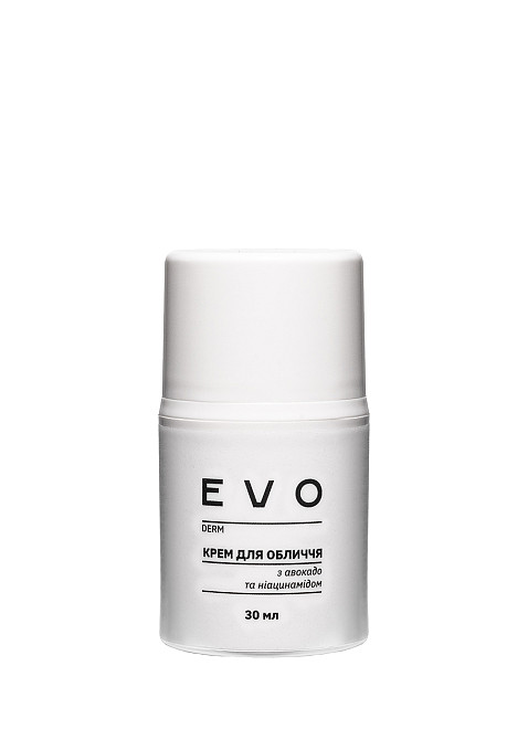 Крем для обличчя з авокадо та ніацинамідом EVO derm 30 мл Київ - фото 1