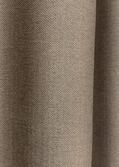 Комплект готовых штор VR-Textil Шенилл однотонный № 1906ш Светло-коричневый (32-266) Киев - изображение 6