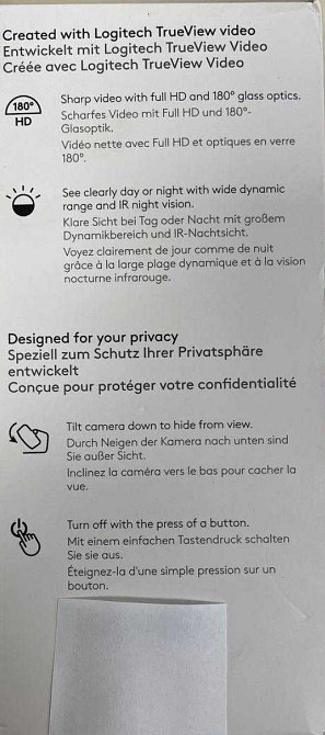 Камера Нова IP камера Logitech Circle View Wired Camera Black. Киев - изображение 5