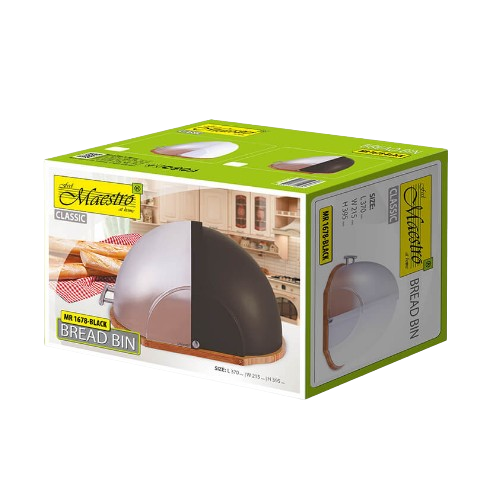 Хлібниця чорна MR-1678-BLACK Maestro Житомир