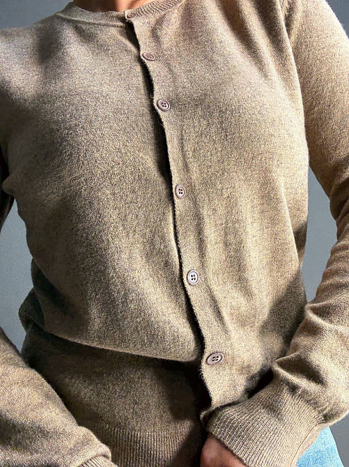 Кардиган женский A-N 82896-82897 однотонный на пуговицах универсальный, коричневый, one size Киев - изображение 6