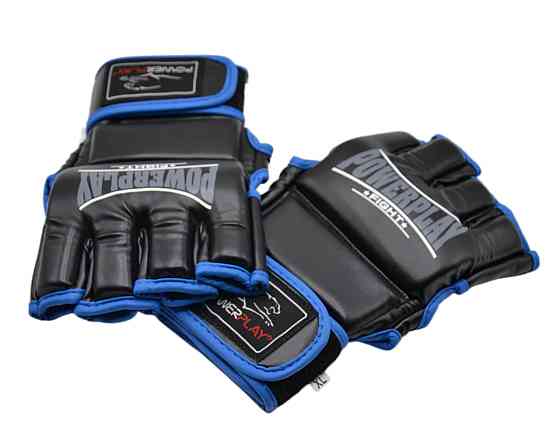 Рукавиці для MMA PowerPlay 3058 Чорно-Сині L Каменское