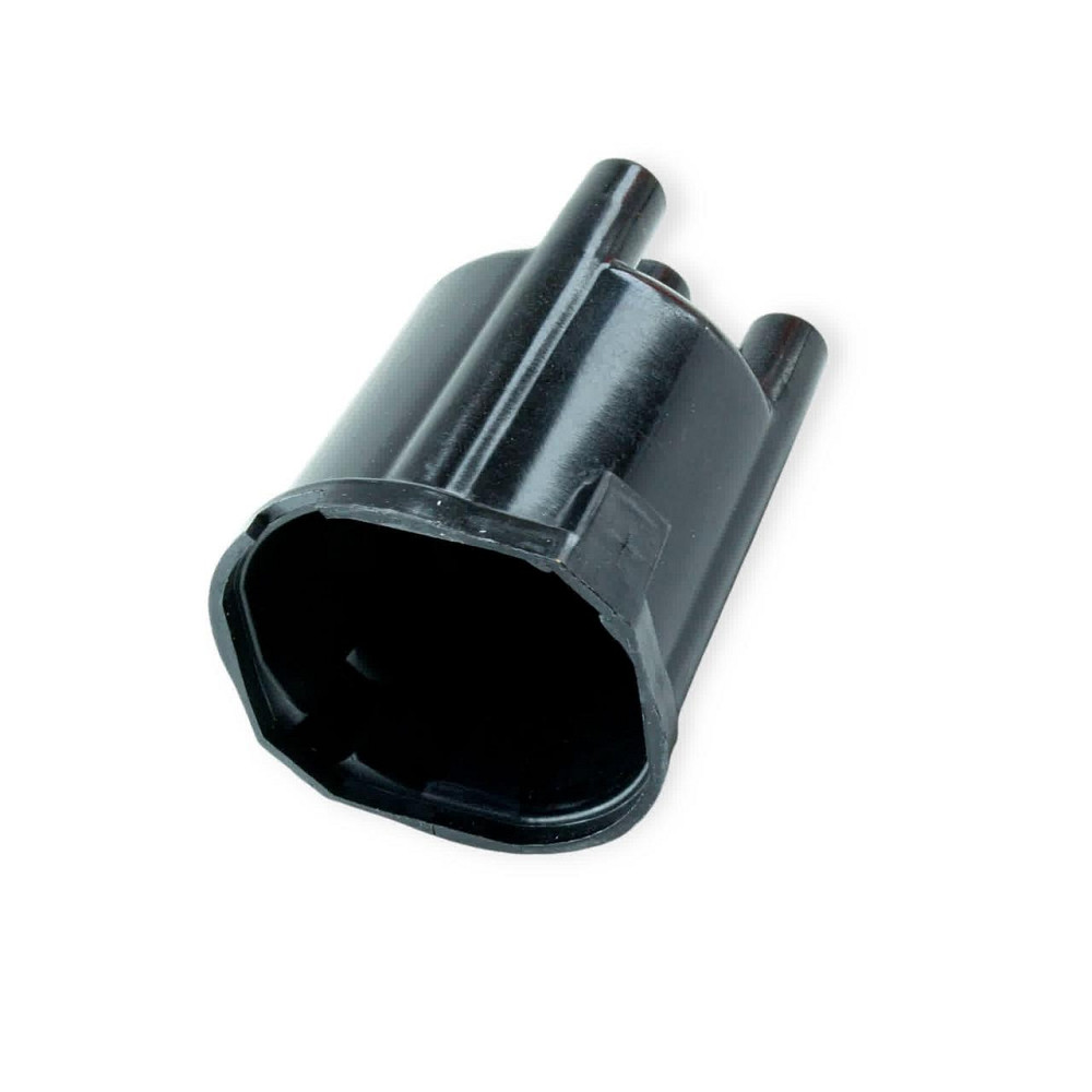 Кришка 2101-2107, 2121 (кришка розподільника запалювання чорна) мідний контакт трамблера Мукачево - фото 1