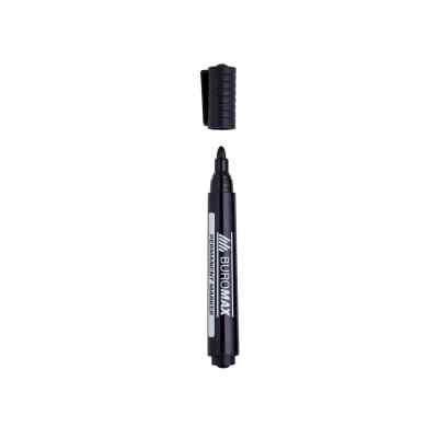 Маркер Buromax Permanent "JOBMAX", round tip, black (BM.8700-01) Винница