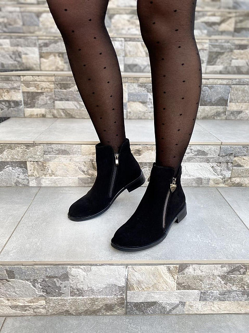 Vesna Жіночі черевики VESNA чорні натуральна замша зимові 38р. 39р. (1117) Коломыя - изображение 4