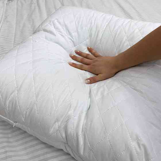 Подушка для сну гіпоалергенна Decorator Ultra Sonic 70x70х20 см, колір білий (84-095) Київ