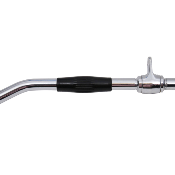 Ручка для верхньої тяги York Fitness 91см вигнута з гумовими рукоятками, хром Киев