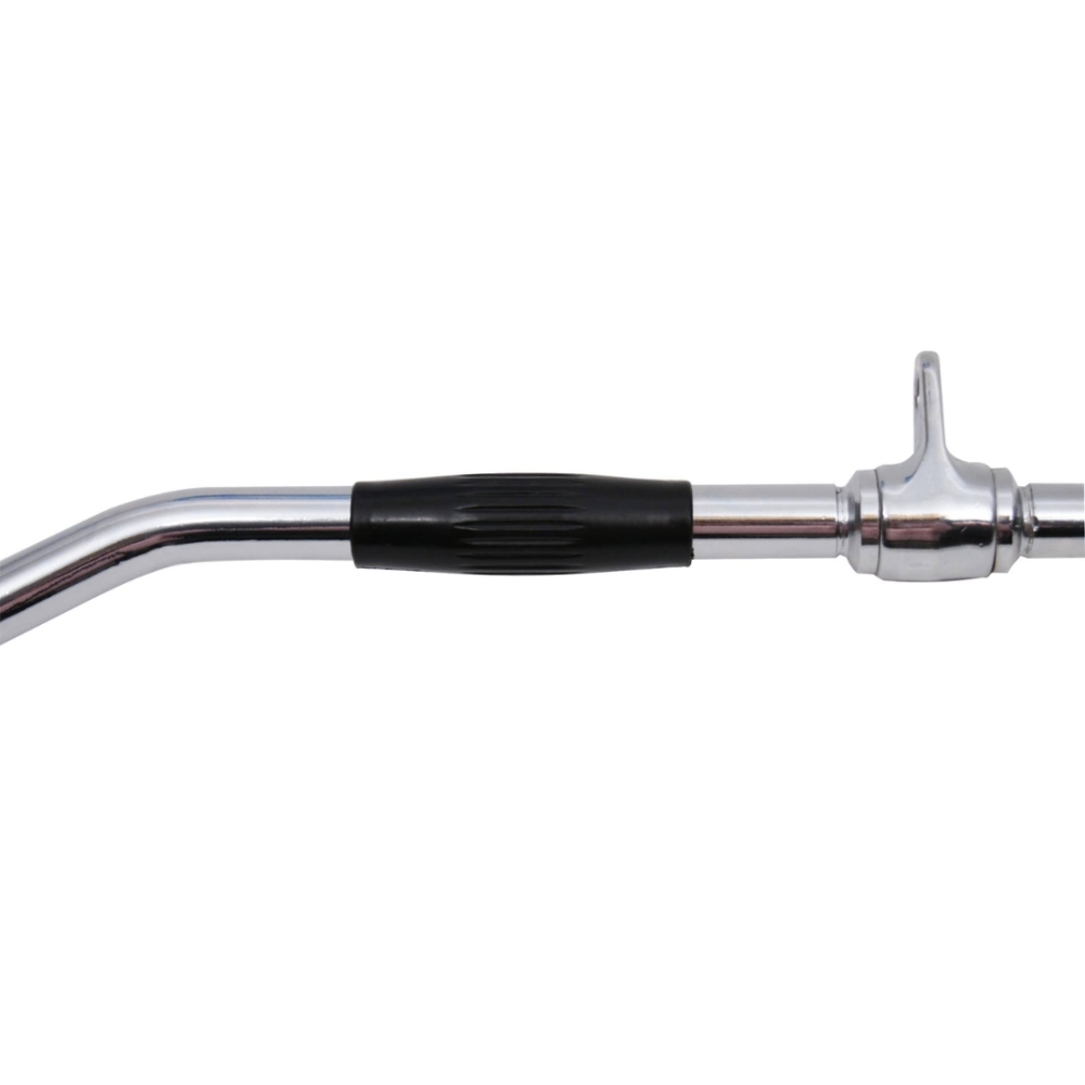 Ручка для верхньої тяги York Fitness 91см вигнута з гумовими рукоятками, хром Київ - фото 5