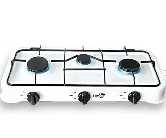 Газова плита SGS-6003, 3 конфорки, механічне керування, метал, компактна для кухні Одеса