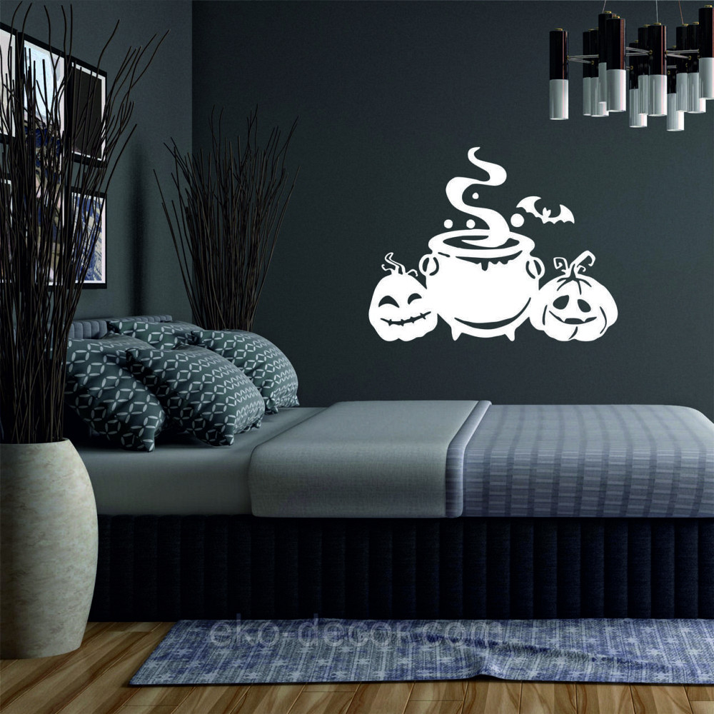 Декоративне настінне Панно «Котелок відьми», Декор на стіну 50*39 см, Білий Київ - фото 3