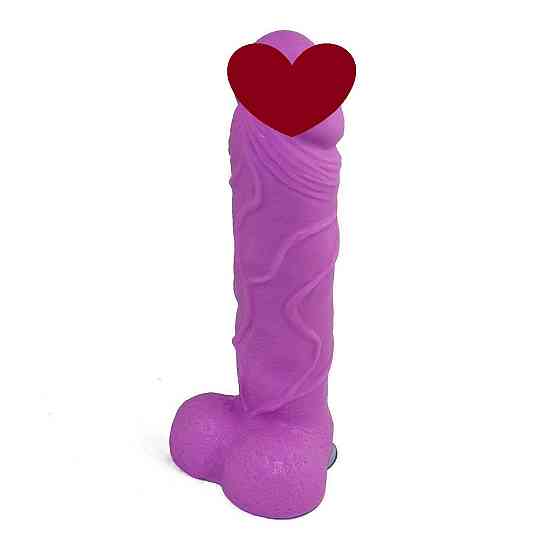 Крафтовое мыло-член с присоской Чистий Кайф Violet size L натуральное Sex Aura Киев