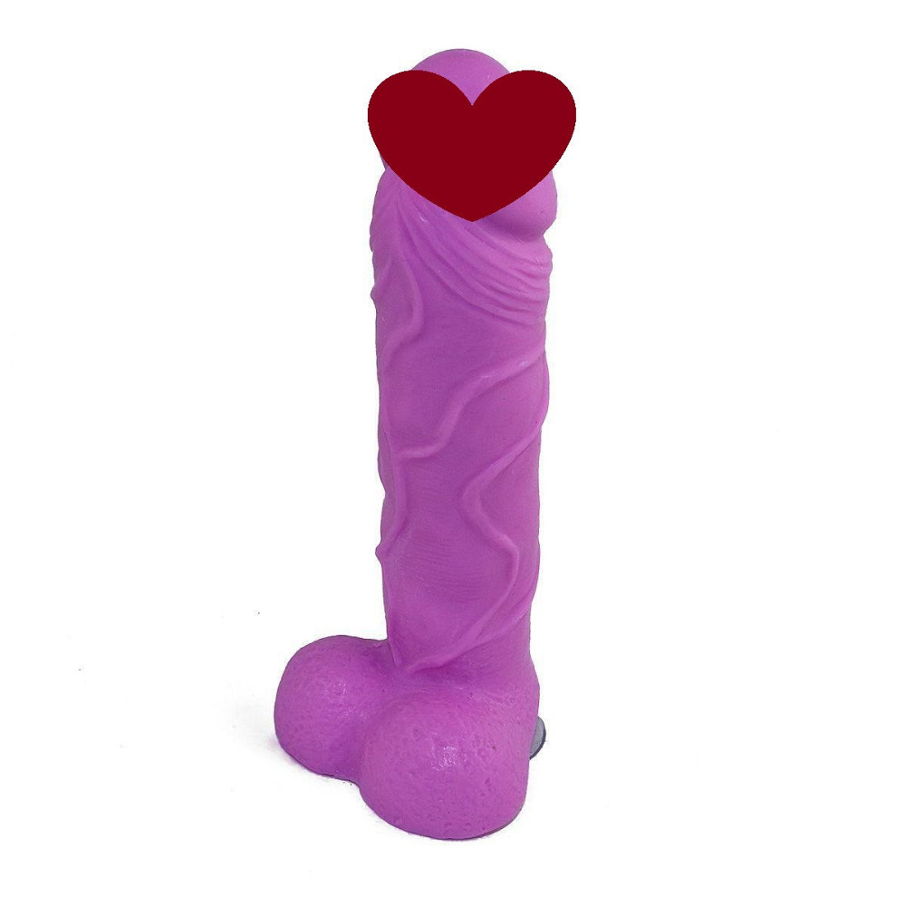 Крафтовое мыло-член с присоской Чистий Кайф Violet size L натуральное Sex Aura Киев - изображение 1