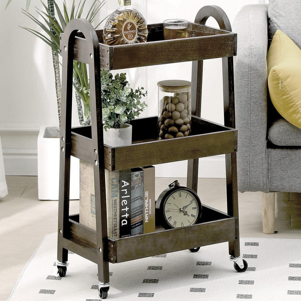 Этажерка для ванной на колёсиках 