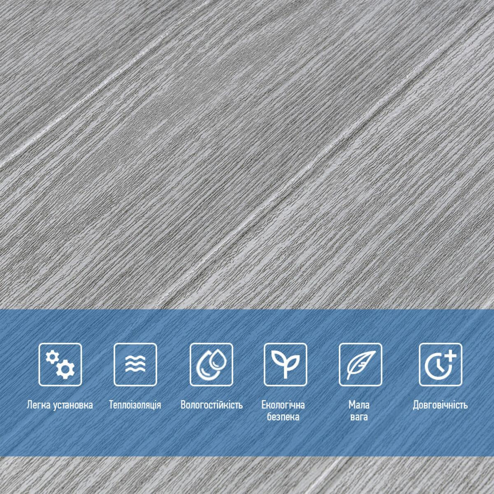 Самоклеюча декоративна 3D панель 700х700х6мм Біле дерево (383) SW-00000652 Київ - фото 4