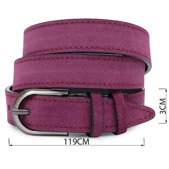 Чудовий замшевий жіночий ремінь Vintage 20801 Фіолетовий Київ
