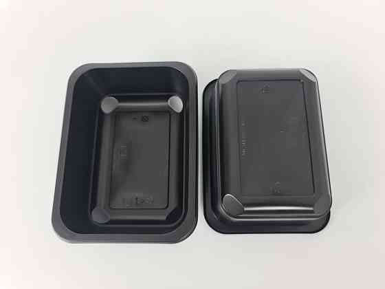 Ланч бокс T-1 187/137/63 черный PP PL (50 шт) Харьков