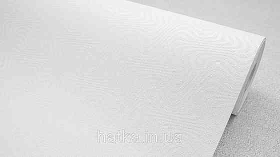 Обои под покраску виниловые на флизелине  Sintra Paint by 1.06x25 м полосы волны зигзаги белые 541128 Киев