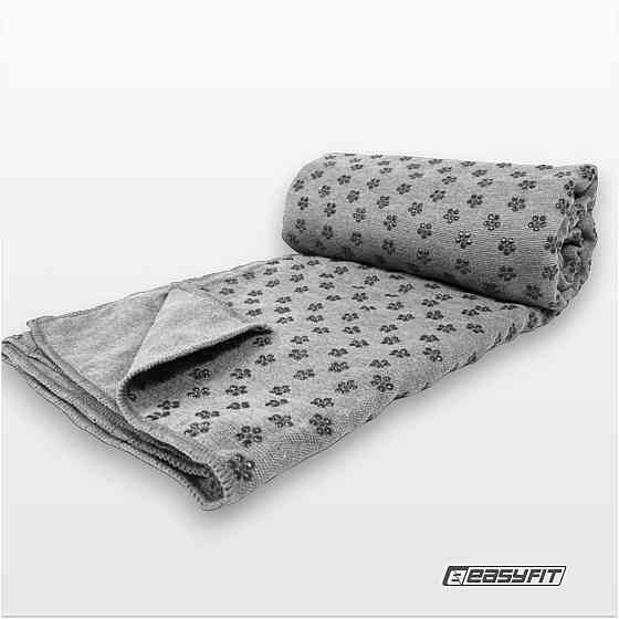 Рушник для йоги з мікрофібри EasyFit Yoga Mat Towel (Сірий) Коломыя