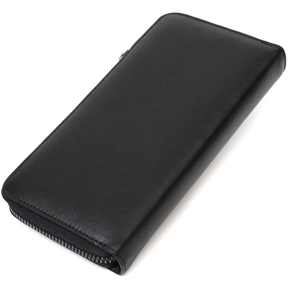 Стильный женский кошелек из натуральной гладкой кожи BOND 22054 Черный Киев - изображение 9