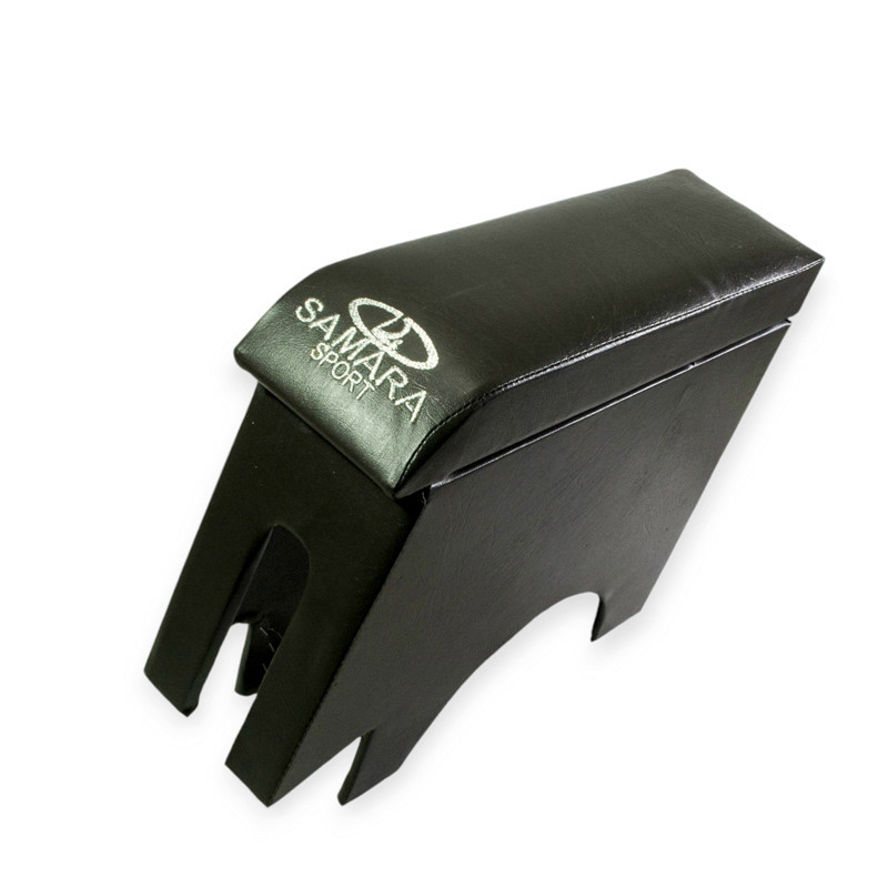 Подлокотник ваз 2108-09 черный с вышивкой maxi (кожзам) Мукачево - изображение 1