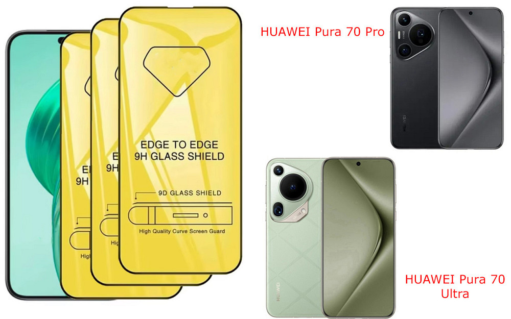 Захисне скло DefenzoGlass для HUAWEI Pura 70 Pro, Pura 70 Ultra – подвійна міцність Київ - фото 1