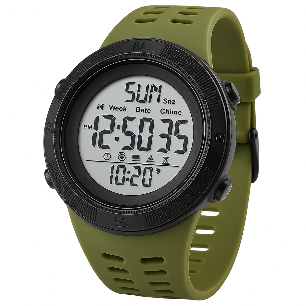 Водонепроникний чоловічий годинник SKMEI 2070AG, Сучасний військовий годинник Спецназ NS-20 Львів - фото 14