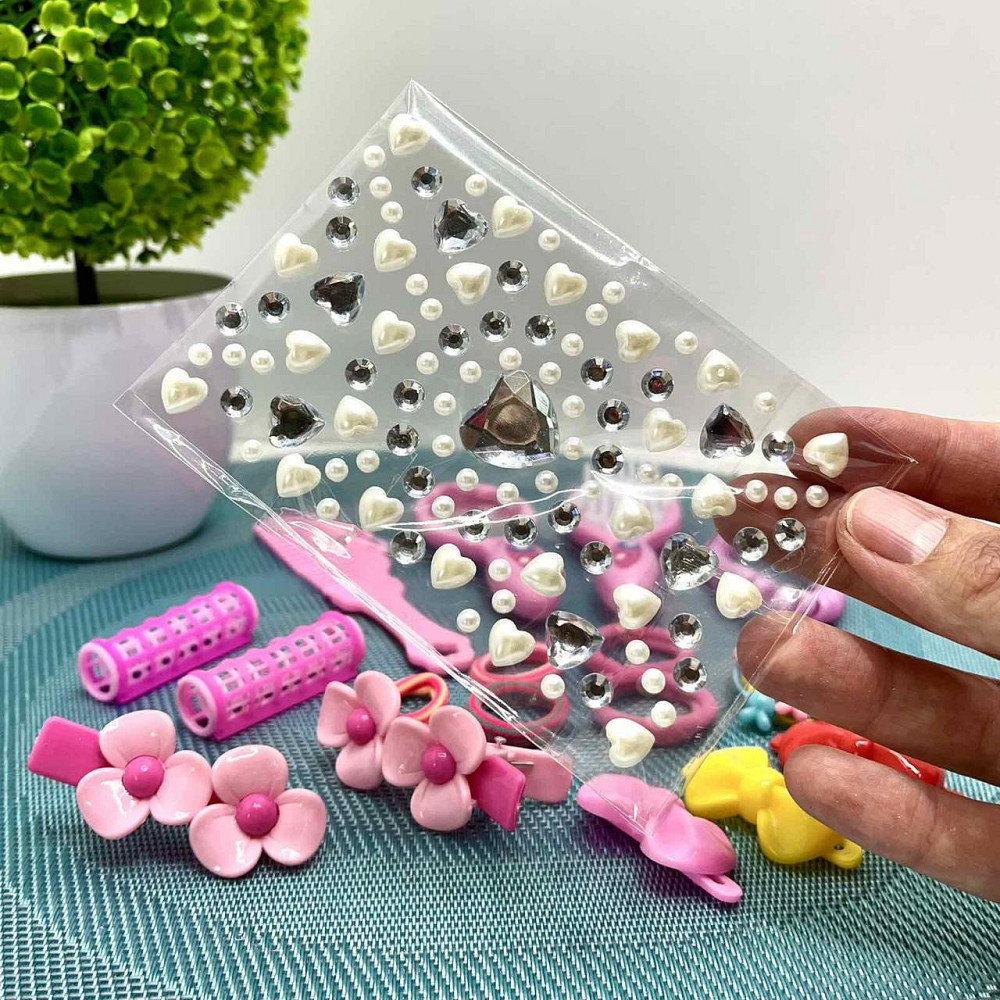 Лялька-манекен для дівчинки Голова для зачісок з аксесуарами бігуді гумки гребінця (YM25-2B-С) Чернігів - фото 4