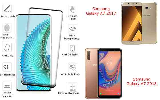 Защитное стекло HyperGlass Pro для Samsung Galaxy A7 2017, Galaxy A7 2018 – максимальная чувствительность и Киев