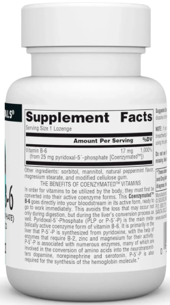 Коензим Вітаміну В6 25 мг Source Naturals Coenzymated Vitamin B-6 60 леденцов Киев