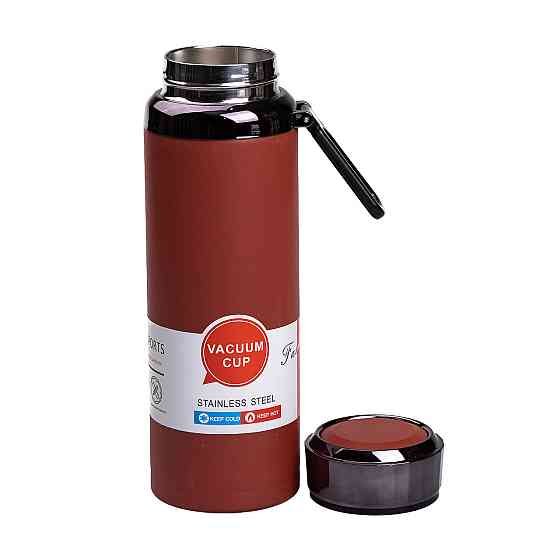 Термос с индикатором температуры и широким горлом 1л красный HP-14-29R Киев