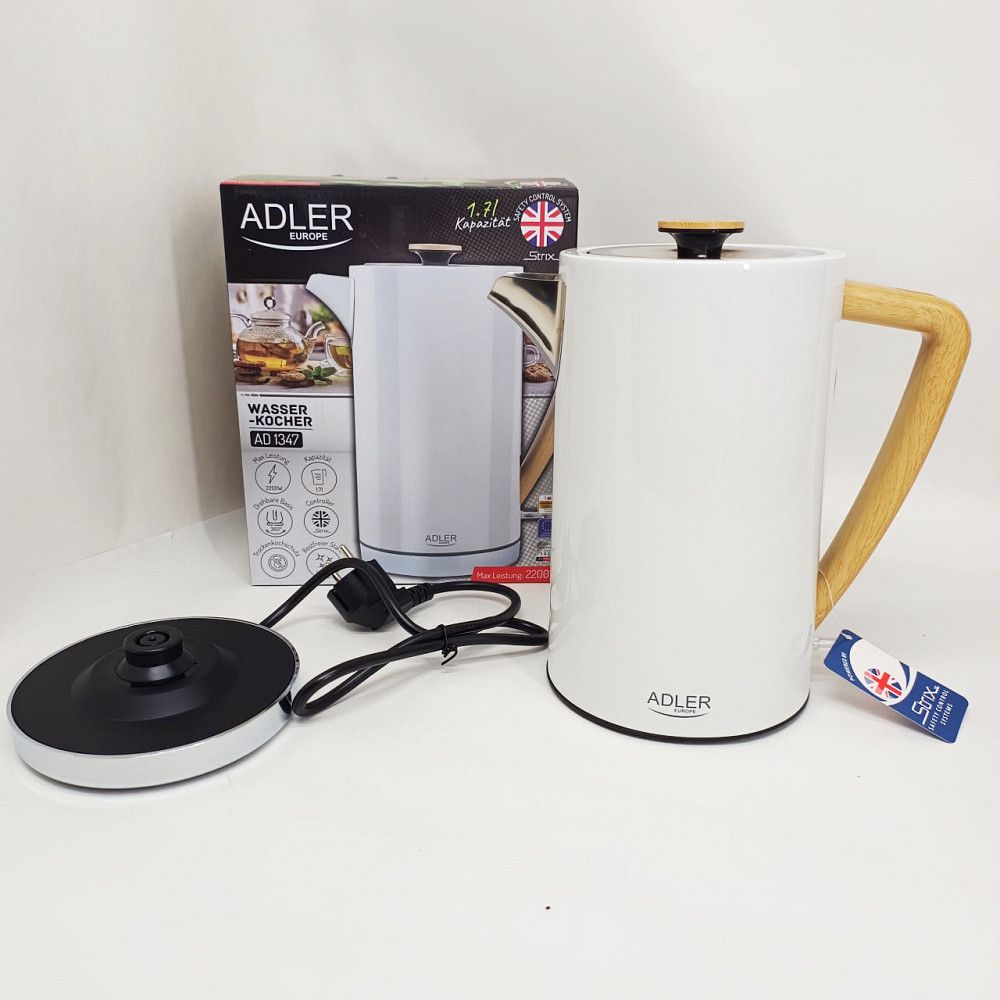 Вишуканий електрочайник Adler AD 1347 1.7л, Хороший електронний чайник, Чайник для дому зручний VA-61 Львів - фото 13