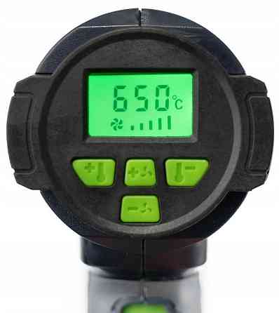 Фен будівельний Wuber 2200W 650 °C з регулюванням температури (Польща) Київ