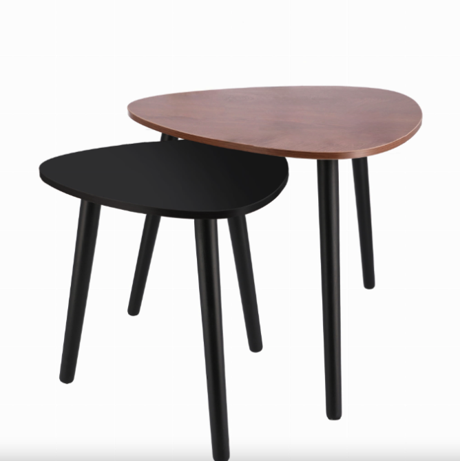 Комплект журнальних столиків Jumi Sinsey коричнево-чорний Київ - фото 7