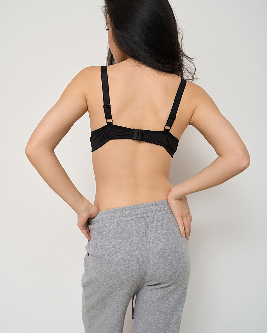 Бюстгальтер Nicoletta с паетками на шлейках (75В-90В) с Push-up 80576 80B, Черный Киев - изображение 4