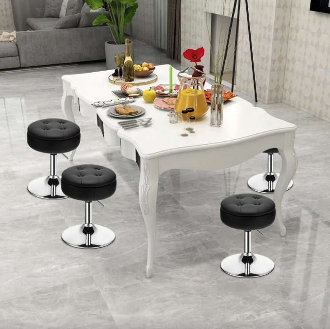 Пуф кресло табурет черный вращающийся с хранилищем для косметики и вещей Киев - изображение 7