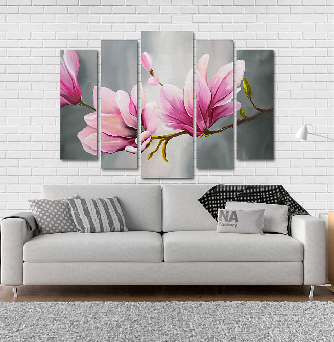 Модульна картина Абстракція Квіти Art-149_5 Київ - фото 2