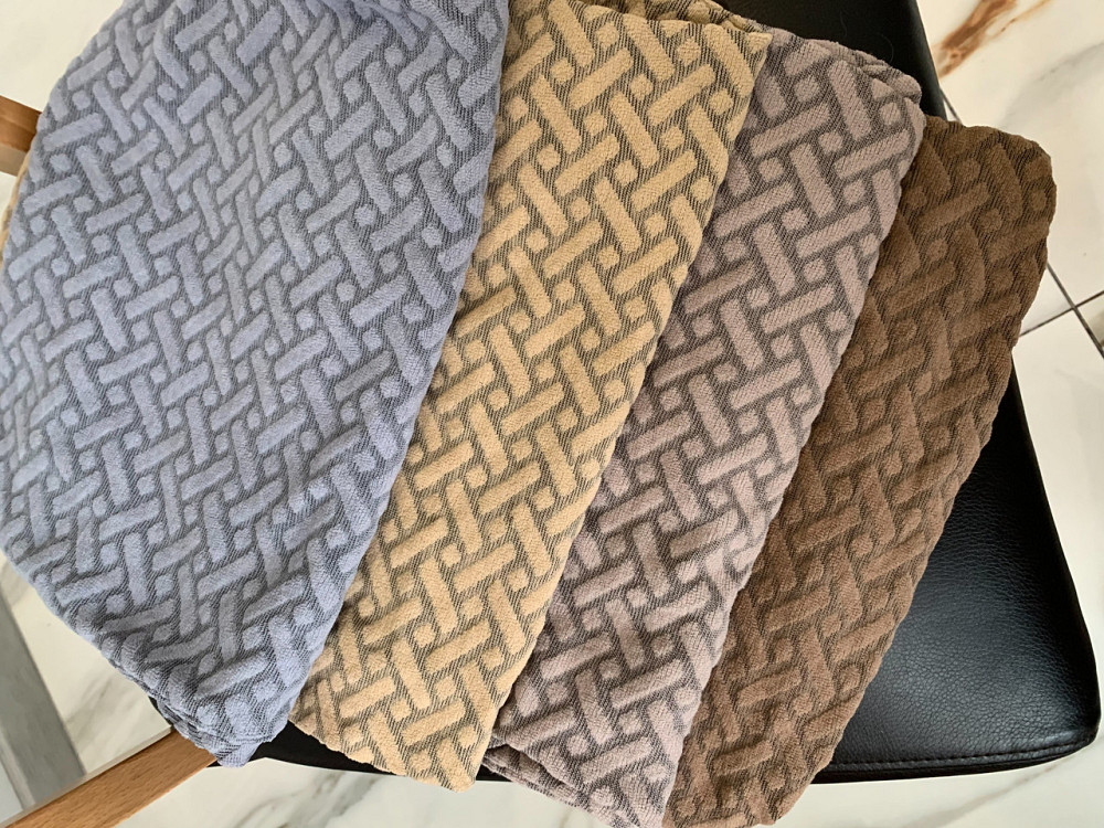 Универсальный натяжной чехол накидка на стул со спинкой натяжной жаккард кирпича Беж 00704 Белая Церковь - изображение 3