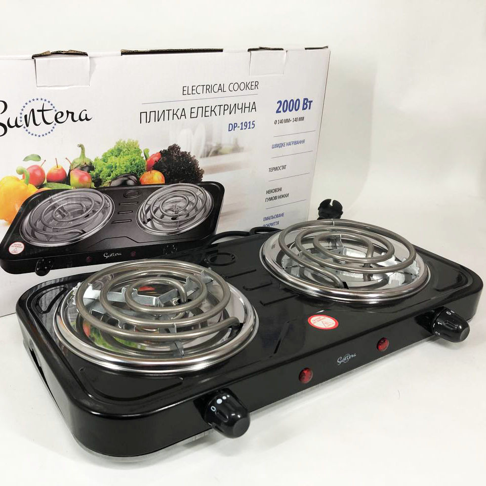 Електрична плита для приготування їжі Suntera, Домашня електрична плита Міні KN-62 Львів - фото 1