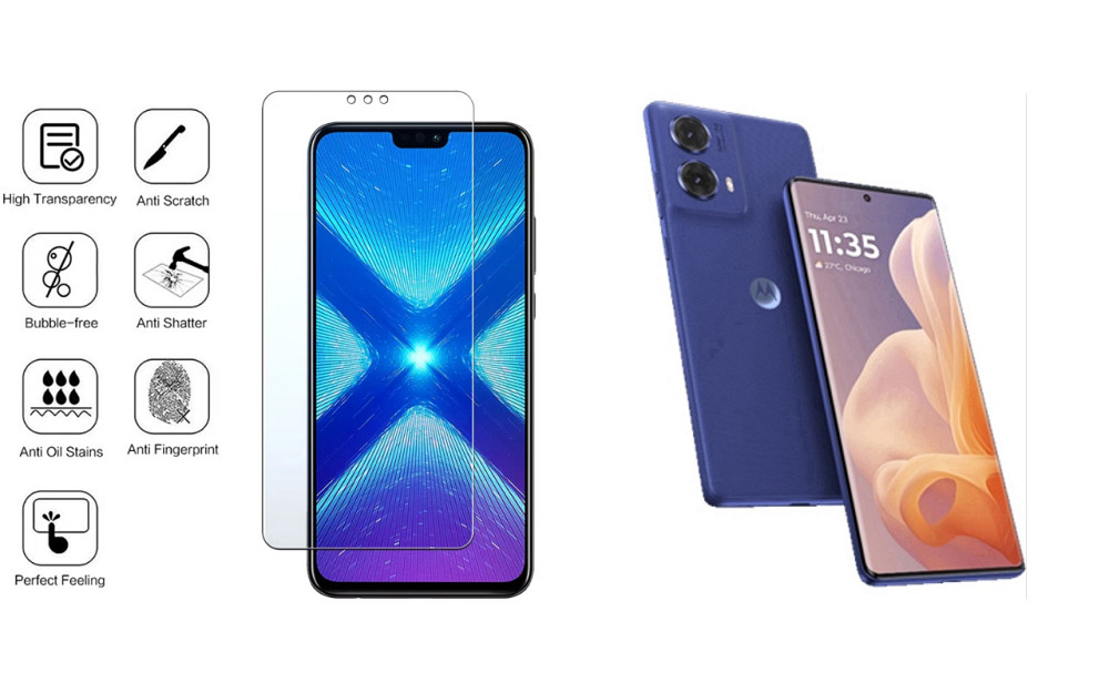 Захисне скло NeoGlass для Motorola Moto G85 – надпрозоре та стійке Київ - фото 4
