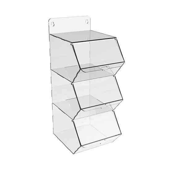 Диспенсер EKOSTAR вертикальный для мармеладов, снеков, орехов 3 ячейки Киев